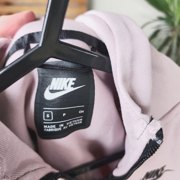 NIKE Size Small Windrunner Tech fleece full zip pale muted pink hoodie - Picture 11 of 11